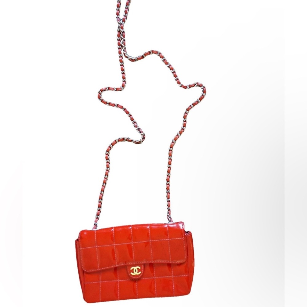 Chanel Vintage Chocolate Bar 2 Way Convertible Mini Belt Bag